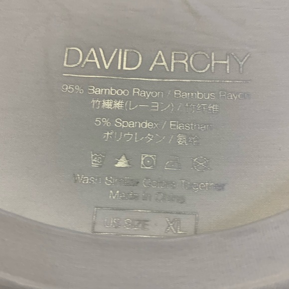 David Archy Undershirts 2 Pack - Picture 3 of 7